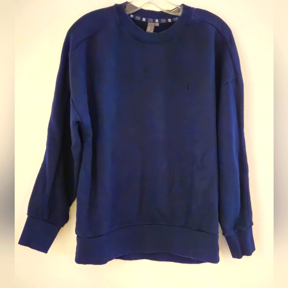 Sweaty Betty Womens Blue Crewneck Sweater Size M